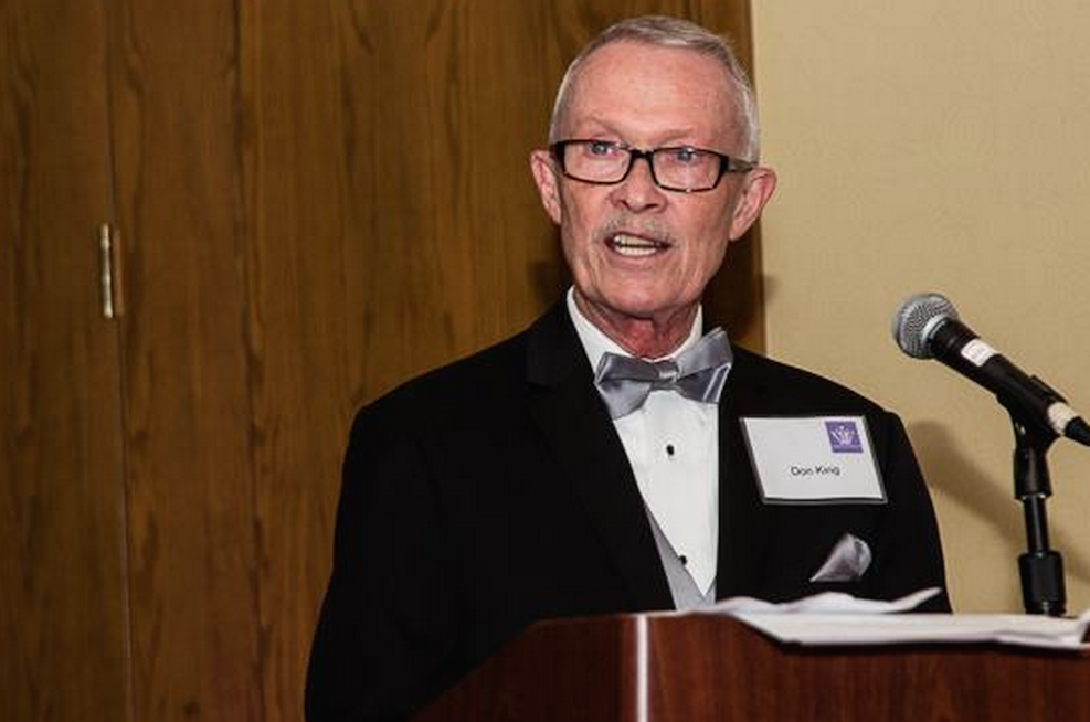 Don King, pictured here as the keynote speaker at the 20th anniversary Charlotte Business Guild Gala in December 2012. Photo Credit: David Lari.